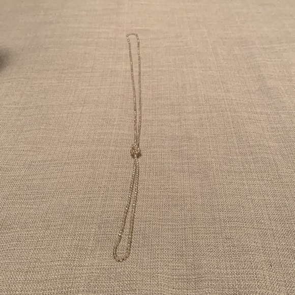 Beaded Neutral Tone Necklace with Gold Tone Tiny Accent Beads - Picture 6 of 9